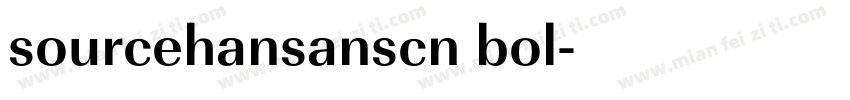 sourcehansanscn bol字体转换